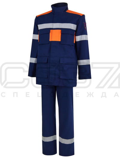 Костюм термостойкий мужской от термических рисков электрической дуги Энергия тип Б с СОП (куртка+б (2)